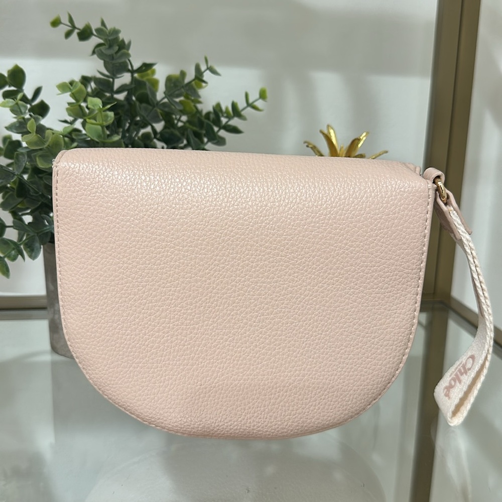 Chloe Blush Leather Wristlet - Picture 6 of 10